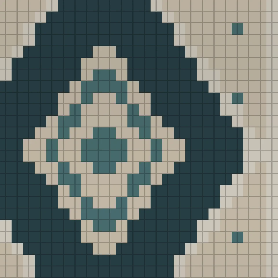 Nain, wool & silk, the back